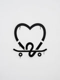 213 Heart Skate Decal