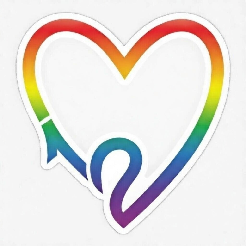 Official 213 Heart Vinyl Sticker
