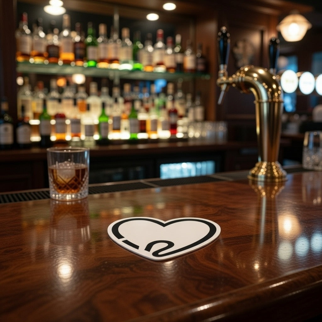 213 Heart Coasters - Pack of 60